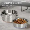 Tigela de Alimentação Lenta para Pets, Tigela de Alimentação para Gatos, Tigela de Aço Inoxidável, Tigela para Cachorros, Antiderramamento, Tigela de Água de Grande Capacidade, Atacado Transfronteiriço