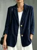 Blazer de pana cruzado europeo y americano para comercio exterior de Amazon, nuevo para otoño e invierno, casual, versátil, vintage