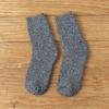Calcetines de lana de rizo gruesos de invierno japoneses calcetines de tubo medio estilo coreano para hombre cálidos y cálidos calcetines para el suelo
