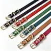 Collar Sencillo para Mascota de Aleación de Zinc, Collar de Cuero Genuino, Collar para Perro de Piel de Vaca de Primera Capa, Collar de Cuello, Anillo para el Cuello para Perros Grandes, Medianos y Pequeños