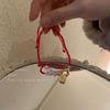Pulsera de Cuerda Negra Tejida con Ojo de Gato Amuleto de la Suerte para Mujer, Estilo de Diseñador, Pulsera de la Amistad de Celebridad de Internet, Joyería Ajustable Hecha a Mano