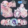 Merchandising Popular de Estrellas de Anime Insignias de Caja Sorpresa 75mm Hojalata Láser Doble Destello Artesanía Mixta Al por Mayor