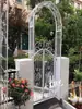 Puerta de Jardín de Aleación de Aluminio Estilo Europeo, Puerta de Patio de Hierro Forjado, Enrejado Exterior para Plantas Trepadoras, Puerta Pequeña de Patio, Puerta de Jardín para Villa