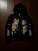 Sudadera tipo chaqueta con estampado punk Y2K, manga larga, corte holgado, hoodie vintage, ropa urbana de moda, alta gama