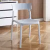 Sillas de plástico engrosadas, sillas de comedor, estilo minimalista moderno, taburetes con respaldo para mesa de comedor, para uso doméstico y comercial, sillas con respaldo de restaurante nórdico