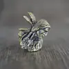 Pingente de Faca Estilo Vintage Cobre Caveira Figura Soldado Mini Brinquedo Moderno Pingente de Paracord Pingente de Estilingue Ornamento Pendurado Acessório Decorativo
