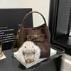 Bolso de Cubo Minimalista Retro Estilo Coreano de Ante, Nuevo Otoño e Invierno Gran Capacidad Versátil Relajado Hombro Cruzado