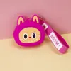 Cartera pequeña Labubu para niños de silicona, pequeño regalo, llavero, colgante, lindo regalito para máquina de garra, en stock