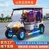 Carrito de Golf Eléctrico Personalizado para Exportación de 4 Plazas Coche Turístico para Paseos en Coche Eléctrico para Recorrer el Campus Propiedad de la Universidad