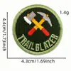 Nuevo Parche de Tela Redondo Bordado de Dibujos Animados Insignia de Aventura al Aire Libre Parche de Etiqueta de Tela Parche Termoadhesivo Accesorios para Ropa Venta al por Mayor
