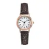 Reloj de Venta Caliente Transfronterizo para Estudiantes Coreano Simple y Lindo Reloj de Pareja de Secundaria Retro Literario de Correa Delgada y Esfera Pequeña