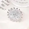 Anillo de Flor Grande Ajustable de Acero Inoxidable Tohm Amazon Más Vendido para Mujeres, Moderno y Versátil, Anillo de Flor Electrochapado y que No se Desvanece
