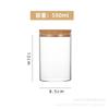 En Stock Tapón de Corcho Frasco de Vidrio para Almacenar Frasco de Dulces Tubo Recto Lata para Té Fruta Seca Artefacto Botella de Almacenamiento Organización de Cocina