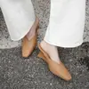 Design único, feito à mão, extremamente estiloso, tamancos mule de salto anabela 2026 para o verão, sandálias fechadas elegantes e confortáveis