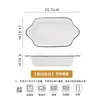 Juego de Cuencos y Platos Rayados Verticales Antideslizantes Minimalistas de Lujo Ligero para el Hogar, Cuenco para Sopa, Plato para Pescado, Juego de Vajilla de Cerámica, Plato de Combinación Libre, Regalo