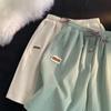 Bermudas rectas casuales estilo Hong Kong estilo coreano para hombre, marca de moda de verano Harajuku, ropa exterior deportiva de talla grande, shorts combinables