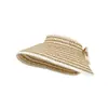 Sombrero de Sol Plegable para Viajes de Primavera y Verano Sombrero Coreano para Viajes Protección Solar Sombrero de Sol de Copa Vacía Protección UV para el Sol de Verano