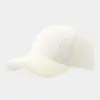 Gorra de Béisbol de Color Sólido Simple Nueva para Otoño e Invierno Gorra de Béisbol Tejida Casual para Exteriores Versión Coreana Sombrero Grueso Cálido para Pareja