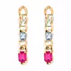 Pendientes de Cristal Exagerados de Otoño e Invierno Nuevos Europeos y Americanos Pendientes Largos Exagerados Distintivos Joyería para la Oreja E032