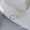 Anillo liso anillo brillante femenino ins que no se desvanece viento frío de alta calidad ajustable estudiante diseño nicho simple genial