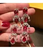 Pendientes de botón de plata con forma de corazón y circonita de estilo europeo y americano, pendientes de borla estilo palacio, pendientes exagerados de lujo ligero de alta gama al por mayor