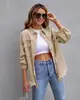 Chaqueta de Mezclilla Estilo Nuevo 2026 para Mujer, Estilo Europeo y Americano, Longitud Media, Desgastada, Rota, Primavera y Otoño, Manga Larga, Venta al por Mayor Transfronteriza