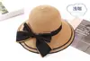 Sombrero de sol para mujer de verano Sombrero de sol Joker Lazo coreano Casual Ala ancha Sombrero de cuenca de playa una generación de pelo