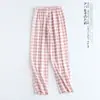Venta al por mayor Envío directo Primavera Verano Algodón Puro Mujer Pareja Hogar Gasa Pantalones Cortos de Hombre Sueltos Cómodos Se Pueden Usar Afuera Tallas Grandes Pijama