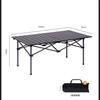 Mesas y Sillas de Camping al Aire Libre, Puestos, Mesas Plegables a la Venta, Taburetes con Respaldo, Mesas Enrollables de Acero al Carbono para Mercados Nocturnos