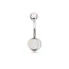 Atacado do Fabricante Popular na Amazon Aço Inoxidável Clave do Umbigo Anel de Umbigo em Forma de Coração Zircônio Conjunto Joia Piercing