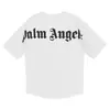 Marca de moda europeia e americana ângulos de palma alta qualidade palma unissex algodão T-shirt estampada masculina manga curta