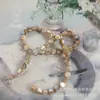 Concha de Agua Dulce Veta Negra Irregular Semicírculo Piedra Triturada 8mm Cuentas de Concha Accesorios Espaciadores Joyería Hecha a Mano DIY Pendientes Materiales Semiacabados