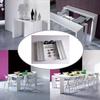 Riel deslizante para mesa de comedor de aleación de aluminio de varias secciones, plano y con empuje, para gabinetes de varias secciones, de aleación de aluminio