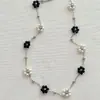 Collar Y2K Japonés y Coreano de Verano Estilo Ins Dulce Sencillo Colorido Flor Cadena de Clavícula en Capas para Mujer