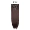 Set de 7 piezas de extensiones de clip de 60 cm, cabello liso y rizado europeo y americano, cabello simulado para aumentar el volumen, comercio electrónico transfronterizo
