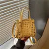 Bolsa Saco Textura Francesa Grande Capacidade Nova Feminina Nova Nova Grande Capacidade Casual Ombro Transversal Mão