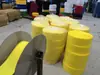 Cinta de solda leve com fecho de velcro amarelo com 10*110cm de fecho de velcro redondo de dupla face para eletricidade