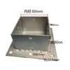 Base de Soporte para Tubo Cuadrado Acero Inoxidable Hierro Galvanizado Reforzado Anticorrosión Madera Poste para Enrejado de Uvas Cubierta de Pie Base de Pilar