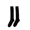 Calcetines de otoño e invierno para mujer, calcetines de pierna de punto de doble aguja, calcetines de rodilla de moda, calcetines de color liso, calcetines largos casuales para niños
