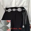 Cadena de Cintura de Metal Retro de Moda para Mujer de Gama Alta Decorativa Combina con Vestido Versátil Cuerda de Cintura de Mariposa Estilo Étnico Cinturón de Cintura Europeo y Americano
