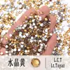 Venda Quente Transfronteiriça 1440 Peças Por Pacote Vidro Fundo Plano Leque para Nail Art em Formato de Leque DIY Nude Ab Redondo Acessórios Atacado