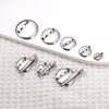 Directamente del fabricante: Accesorios DIY, Placa de Broche Electrochapada, Pin de Pinza de Pato, Bandeja Redonda, Círculo de Ropa de Doble Propósito, Modelo Nuevo