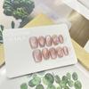 Habitación Shuiyun Manicura Pura Hecha a Mano Moda Portátil Rosa Pintada a Mano Tridimensional Cola de Pez Pegatinas para Manicura de Fototerapia