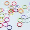 Anillo cerrado repujado multiespecificación transfronterizo color barniz para hornear anillo de conexión retorcido anillo único accesorios hechos a mano DIY