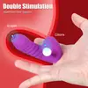 Funda vibratoria para dedo con lengua transfronteriza, juguete de coqueteo para parejas, masturbador femenino, juguete sexual para adultos