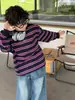 Sudadera Cotton Shop para Niños Otoño Top Infantil 2026 Nuevo Estilo Coreano Manga Larga Bloque de Color Rayas Conjunto de Ropa Infantil Moderno