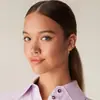 Pendientes Colgantes Huggie de Moda Transfronteriza Europea y Americana con Colgante de Circonita Pendientes de Aro 2024 Joyería de Verano para Mujeres