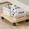 Estante de Almacenamiento Debajo de la Cama para Dormitorio Base de Cama Portátil Estante para Maletas con Ruedas Caja de Gran Capacidad Almacenamiento Tablero de Almacenamiento