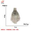 Venta al por mayor transfronteriza Europea y Americana hechas a mano con cuentas cadena de metal charreteras pegatinas de tela accesorios para traje vestido accesorios decorativos diy
