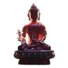 Fábrica de resina direto vidro luz Buda mestre da medicina Buda de vidro pequeno Buda ornamentos para casa e escritório templo Buda atacado
